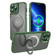 iPhone 14 MagSafe Magnetic Metal Holder Phone Case - Green