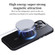 iPhone 14 360 Rotating MagSafe Magnetic Skin Feel Phone Case - Black