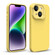 iPhone 14 Liquid Silicone Lens Holder Phone Case - Yellow