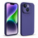 iPhone 14 Liquid Silicone Lens Holder Phone Case - Dark Purple