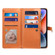 iPhone 14 ESEBLE Star Series Lanyard Zipper Wallet RFID Leather Case - Brown