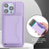 iPhone 13 / 14 RFID Anti-theft Detachable Card Bag Leather Phone Case - Purple