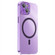 iPhone 14 PC Crystal Clear Frosted Magnetic Magsafe Phone Case - Purple