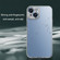 iPhone 14 PC Crystal Clear Frosted Magnetic Magsafe Phone Case - Blue