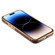 iPhone 14 Denior Oil Wax Cowhide Plating Phone Case - Blue