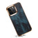 iPhone 14 Denior Oil Wax Cowhide Plating Phone Case - Blue