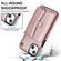 iPhone 14 / 13 RFID Card Slot Phone Case with Long Lanyard - Rose Gold