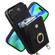 iPhone 14 Ring Holder RFID Card Slot Phone Case with Long Lanyard - Black