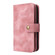 iPhone 14 Multifunctional Card Slot Zipper Wallet Flip Leather Phone Case - Rose Gold