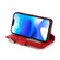 iPhone 14 Microfiber Zipper Leather Phone Case - Red