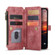 iPhone 14 CaseMe C30 Multifunctional Phone Leather Case  - Red