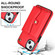 iPhone 14 / 13 RFID Card Slot Phone Case with Long Lanyard - Red