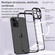 iPhone 14 MagSafe HD Spring Buckle Metal Phone Case - Black