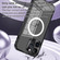 iPhone 14 MagSafe HD Spring Buckle Metal Phone Case - Black