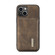 iPhone 14 DG.MING M1 Series 3-Fold Multi Card Wallet Leather Case - Coffee