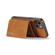 iPhone 14 DG.MING M1 Series 3-Fold Multi Card Wallet Leather Case - Brown