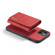 iPhone 14 DG.MING M1 Series 3-Fold Multi Card Wallet Leather Case - Red