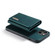 iPhone 14 DG.MING M1 Series 3-Fold Multi Card Wallet Leather Case - Green