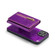 iPhone 14 DG.MING M3 Series Glitter Powder Card Bag Leather Case - Dark Purple