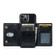 iPhone 14 DG.MING M3 Series Glitter Powder Card Bag Leather Case - Black