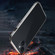 iPhone 14 Four Corners Shockproof Metal Frame Phone Case  - Black