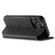 iPhone 14 Suteni J06 Retro Matte Litchi Texture Leather Magnetic Magsafe Phone Case - Black