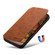 iPhone 14 Suteni J06 Retro Matte Litchi Texture Leather Magnetic Magsafe Phone Case - Khaki