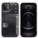 iPhone 14 Denior Oil Wax Cowhide Card Slot Phone Case - Black