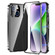 iPhone 14 Magnetic Double-buckle HD Tempered Glass Phone Case  - Black