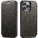 iPhone 14 Suteni J05 Leather Magnetic Magsafe Phone Case - Black