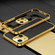 iPhone 14 Electroplated Glossy Stainless Steel Phone Case - Gold