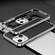 iPhone 14 Electroplated Glossy Stainless Steel Phone Case - Silver