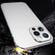 iPhone 14 Electroplated Glossy Stainless Steel Phone Case - Silver