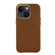 iPhone 14 Mutural Mingdian Series PU + PC Full Coverage Shockproof Case - Brown