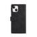 iPhone 14 Retro Frosted RFID Flip Leather Phone Case  - Black