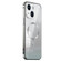 iPhone 14 MagSafe Magnetic Stainless Steel Frame Transparent TPU Phone Case - Silver