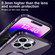 iPhone 14 MagSafe Magnetic Stainless Steel Frame Transparent TPU Phone Case - Silver