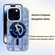 iPhone 14 Navigation Series Matte Texture TPU + PC Magnetic Phone Case - Blue