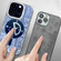 iPhone 14 Navigation Series Matte Texture TPU + PC Magnetic Phone Case - Blue