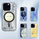 iPhone 14 Navigation Series Matte Texture TPU + PC Magnetic Phone Case - Grey