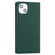 iPhone 14 Litchi Texture Genuine Leather Phone Case - Dark Green