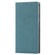 iPhone 14 Litchi Texture Genuine Leather Phone Case - Sky Blue