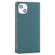 iPhone 14 Litchi Texture Genuine Leather Phone Case - Sky Blue