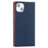 iPhone 14 Litchi Texture Genuine Leather Phone Case - Dark Blue