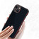 iPhone 14 Aurora Series Lens Protector + Metal Frame Phone Case  - Black Red
