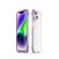 iPhone 14 Aurora Series Lens Protector + Metal Frame Phone Case  - Purple Silver