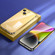 iPhone 14 Colorful Stainless Steel Phone Case - Gold