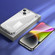 iPhone 14 Colorful Stainless Steel Phone Case - Silver