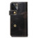 iPhone 14 Denior Oil Wax Cowhide DK Magnetic Button Leather Phone Case - Black