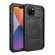 iPhone 14 Shockproof Waterproof Dustproof Metal + Silicone Phone Case - Black